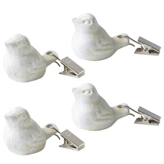 Notakia Set of 4 Cast Iron Heavy Tablecloth Weights for Outdoor Tables, Clip-On Cloth Weights, Curtain and Flag Wind Clips