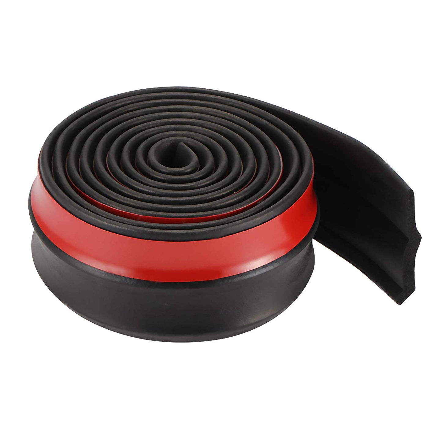 Car Front Rear Bumper Protector, 2.5m/8.2ft Universal Rubber Bumper Lip Splitter Body Skirt Spoiler