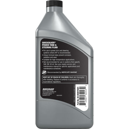 Quicksilver 858075Q01 Power Trim and Steering Fluid, 32 Oz. Bottle
