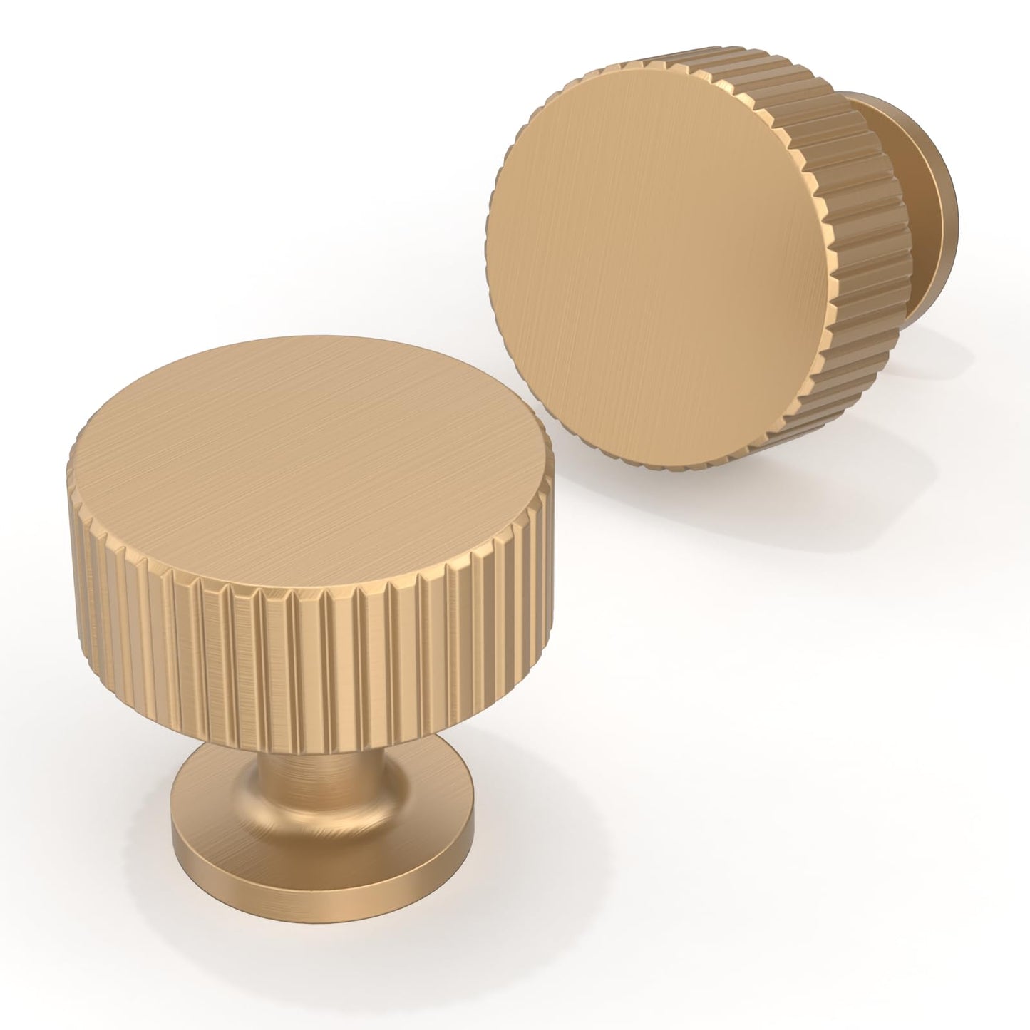Asimerdeco 10 Pack Champagne Bronze Cabinet Knobs Single Hole Cabinet Pulls Round Kitchen Cabinet Knobs Drawer Knobs Dresser Knobs