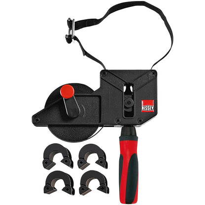 Bessey VAS-23+2K-CB, 23 ft Variable Angle Strap Clamp with 4 Clips