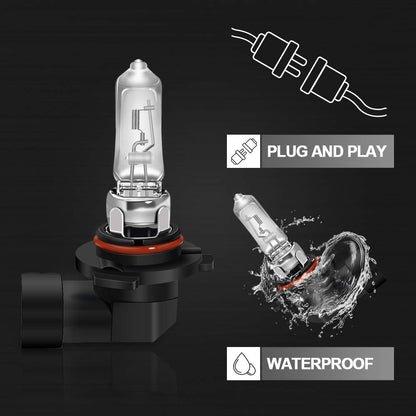 WinPower 9012 HIR2 Halogen Headlight Bulbs, 55W 4300K Super Bright Warm White High Low Beam Light Replacement, Pack of 2