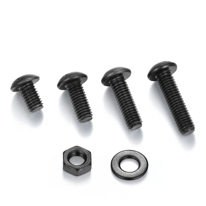 PGMJ 1500Pcs M2 M3 M4 M5 Hex Screws Nuts Washers Kit, 12.9 Grade Alloy Steel Screw and Bolt Assortment Sets (K14-1500 M2 M3 M4 M5 Button Head(Black))