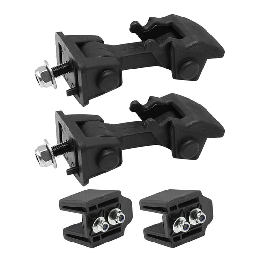EATAKWARD Pair Front Hood Latch Catch and Bracket Replacement for Jeep Wrangler TJ Rubber Hood Catches Right and Left Sets 1997-2006 Replaces 55176636AD 68038118AA 42422