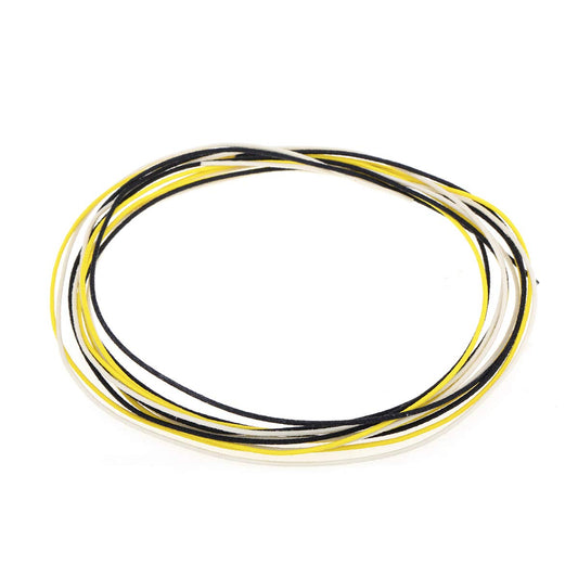 Musiclily Pro 22 AWG Gauge Vintage Style Pre-tinned Push-back Cloth Covered Stranded Wire, Mixed Color 18 Feet(6 Meters)