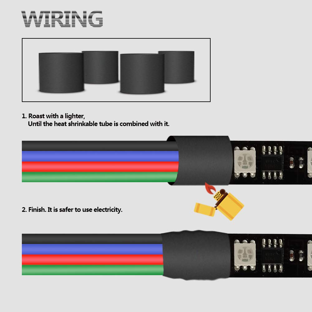 LEADTOPS 22AWG 4pin LED Electric RGB Wire 22 Gauge 100ft 30m Conductor Extension Cable Line Cord for RGB LED Strip 5050 3528