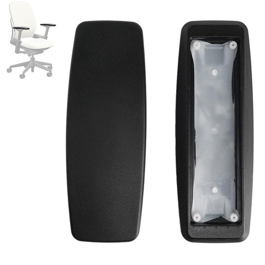 New Replacement Arm Pads Caps for Steelcase Leap V2 Office Chair Black