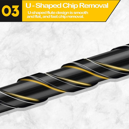 Mgtgbao Concrete Drill Bit Set, 10pcs Masonry Drill Bits Set Carbide Tip for Glass, Brick, Tile, Concrete, Plastic and Wood with Size 3/16” (5mm) to 1/2” (12mm).
