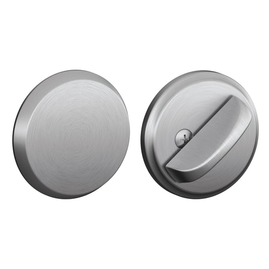 Schlage B81626 Satin Chrome Door Bolt with Exterior Plate