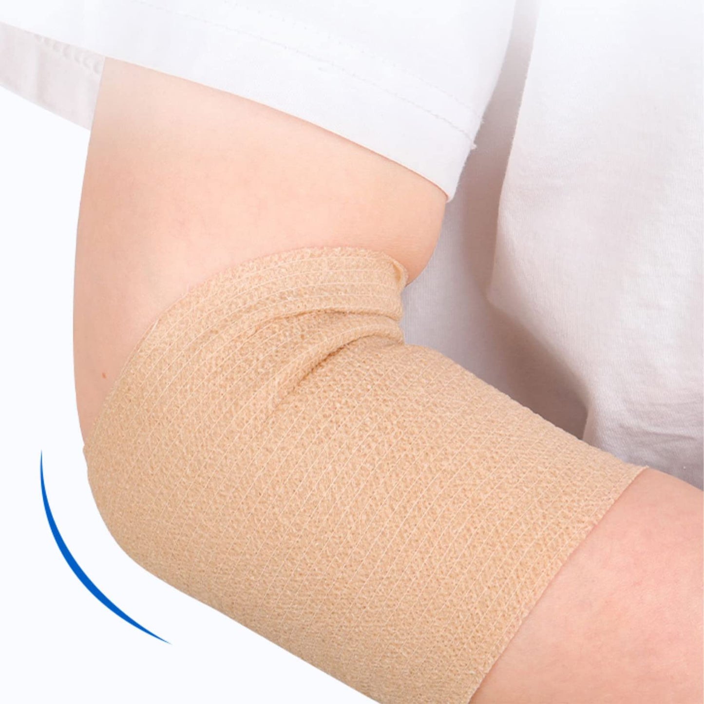 24 Pack Brown Breathable Self Adhesive Bandage Wrap 2 Inch, Multi-Purpose Non-Woven Cohesive Wrap - Vet Wrap | Athletic Tape, Ankle Sprains, Swelling, Pets