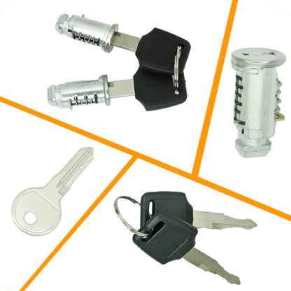 Lock Cylinders for Car Racks System(4 Pack),One-Key System Lock Core Compatible with Thule Racks,Bike Rack,and Other Equipment with Lock Cylinder,Includes 4 Cores, 2 Keys and A Control Key
