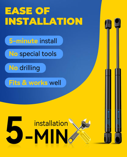 ARANA 12 inch 40 Lbs Gas Prop Struts Shock Lift Supports C16-11028 for Truck Tool Box Lid Aluminum Toolbox, are Topper Leer Camper Shell Side Window (12.2" ext)
