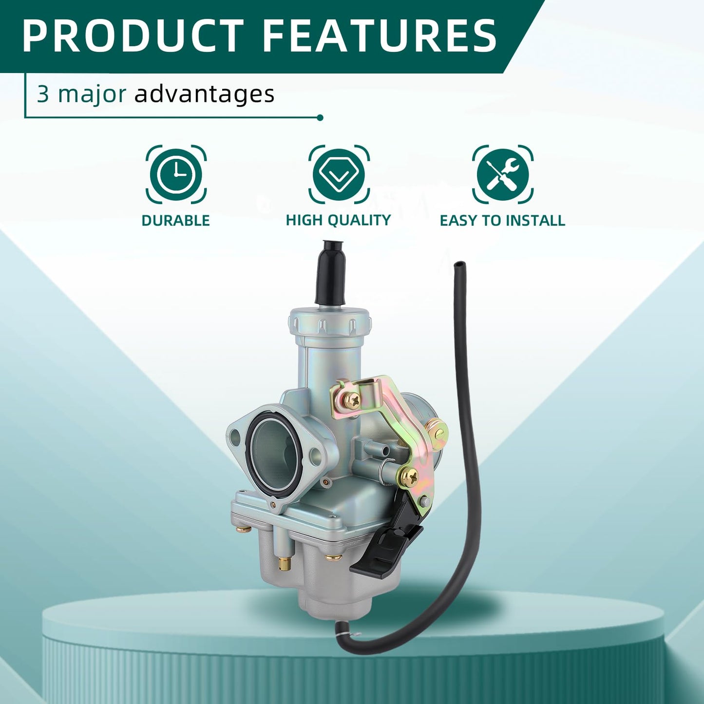 PZ27 Carburetor for 4-Stroke 125cc 150cc 200cc 250cc Go Kart Dirt Bike Taotao Sunl Buyang Coolsport Lifan Kazuma Zongshen Chinese ATV 27mm Carb