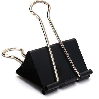 Extra Large Binder Clips 2.4 Inch (24 Pack), Upgrade Giant Binder Clips Big Paper Clips Clamps for Office and Home Supplies, Black