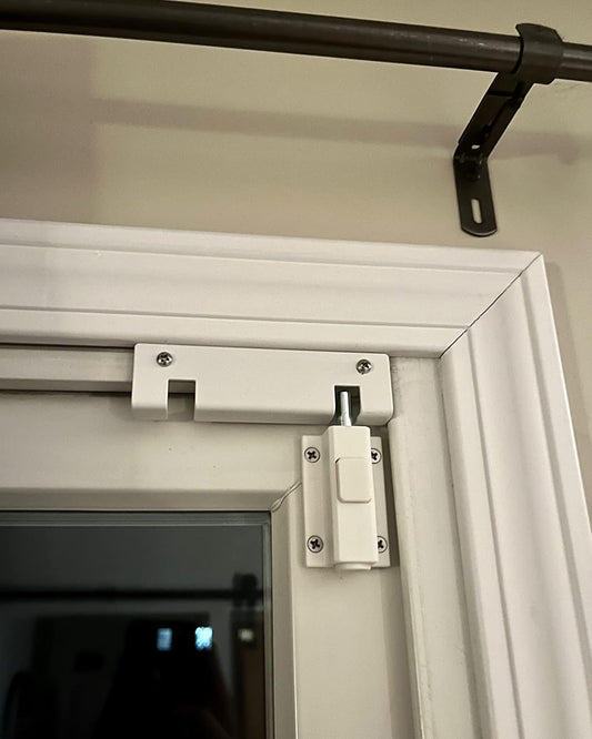 SDGINA Sliding Door Lock for Sliding Glass Door,Security Door Locks for Sliding Patio Doors, (Lock Size 2.5 Inch Length, 1.5 Inch Width)