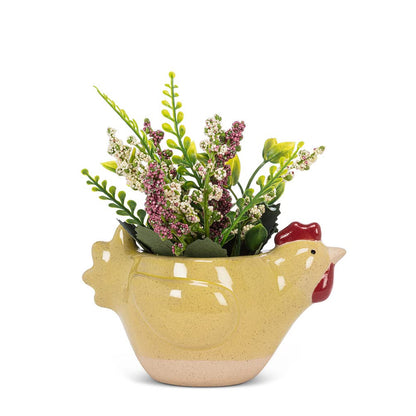 Abbott Collection Ceramic Chicken Planter - Small (5" L)