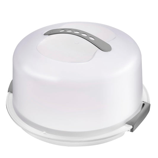 Extra Large Cake Carrier with Lid and Handle, Plastic Cake Container, Cake Holder with Lid for Cake Carrier and Transport - Fits Cake size 11.5 x 11.5 x 5.5