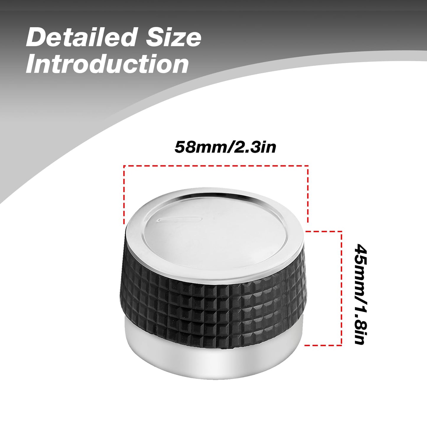 Aynaxcol 4Pcs Gas Grill Control Knobs with Nonslip Grip Gas Burner Replacement Knobs Chrome Plated Plastic with D Shaped Valve Stem BBQ Control Knobs Replacement Rotating Switch
