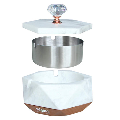 J JHOUSELIFESTYLE Ashtray for Weed - Cigarette Ashtray with Lid, Great Outdoor Ashtrays for Cigarettes Windproof
