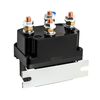 QWORK 12V 250A Winch Solenoid Relay Contactor for AUT UTV 3000-5000lbs Winch