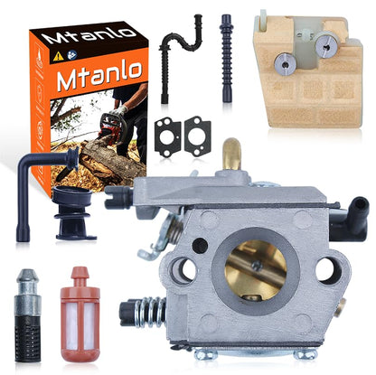 Mtanlo Carburetor Carb For Stihl MS260 026 MS240 024 Air Fuel Filter Impulse Line Part