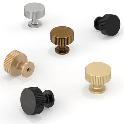 Asimerdeco 10 Pack Champagne Bronze Cabinet Knobs Single Hole Cabinet Pulls Round Kitchen Cabinet Knobs Drawer Knobs Dresser Knobs