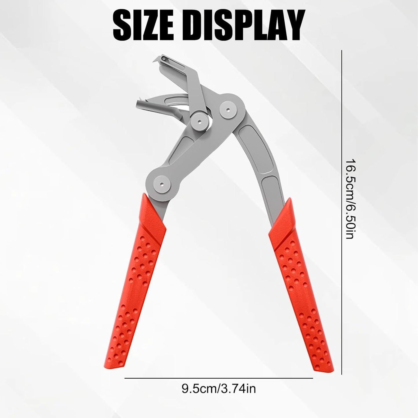 Car Clip Pliers & Trim Removal Tool, Efficient Multi-Functional Auto Snap Pliers, Spring-Loaded Fastener Rivet Remover for Auto Door Panels, Interior & Exterior Trim, Mechanic, Damage-Free Disassembly