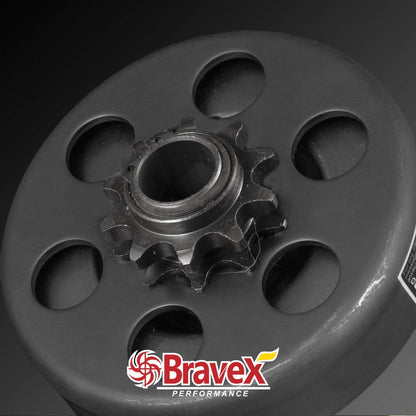 Motovecor Centrifugal Clutch Go Kart Clutch Predator Engine Clutch Baja Mini Bike 3/4" Inch Bore 10 Tooth 10T for #40/41/420 Chain 6.5HP - Upgrade