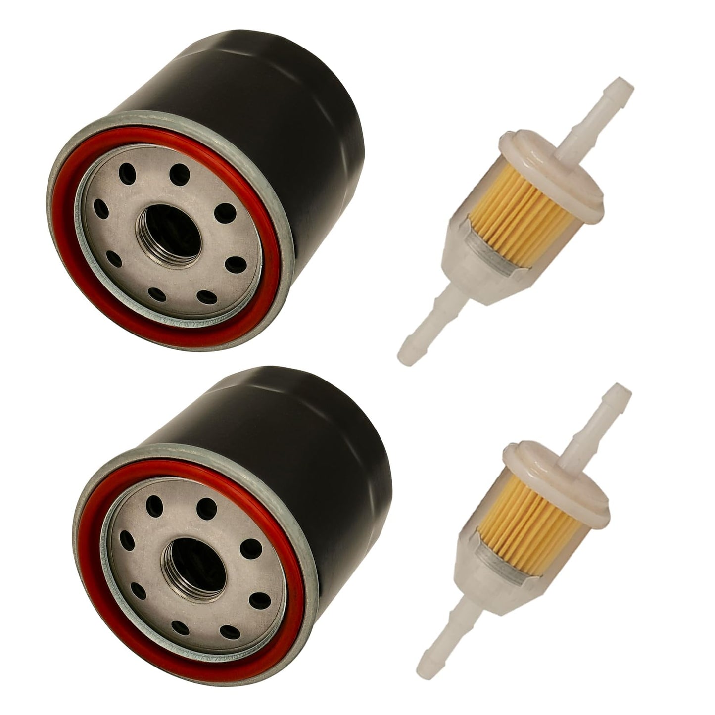 Quaprodur AM107423 49065-0724 Oil Filter Replacment for Kawasaki 49065-7010 49065-2078 Club Car 1016467 41016467 Kubota T1460 T1560 T1700H T1770 T1870 (2 Pack)