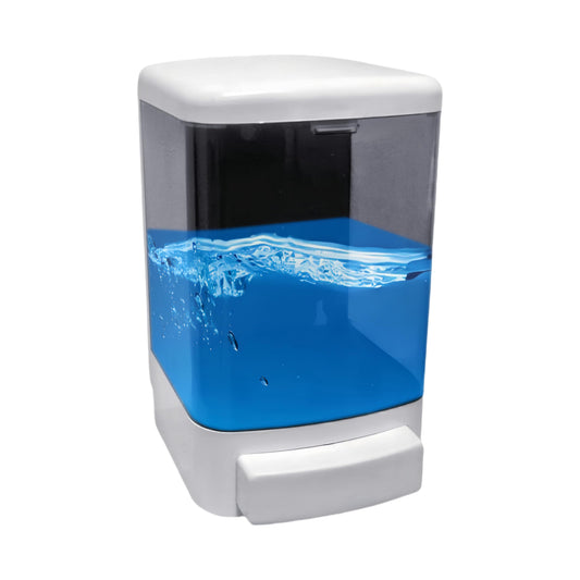 NUHOUSEBABY Manual Soap Dispenser Kitchen Bathroom Wall Mounted Hand Dispensers Commercial for Liquid Containers Shampoo Gel Chamber Plastic - (33.8 oz) 1000ml