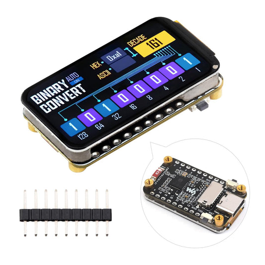 Waveshare ESP32-C6 1.47inch Display Development Board, 172×320, 262K Color, 160MHz Running Frequency Single-Core Processor, Supports Wi-Fi 6 & BLE, with Colorful RGB LED,Suitable for AIoT Applications