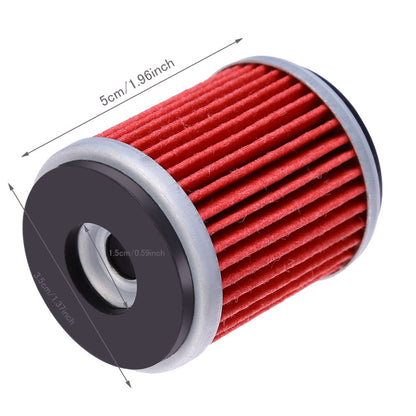 Vkinman 10Pcs 1S4-E3440-00 HF140 Oil Filters, Replacement for Yamaha YFZ450R 2009-2024 YZ450F WR250F WR450F 2009-2025, Replaces 38B-E3440-00 5D3-13440-00