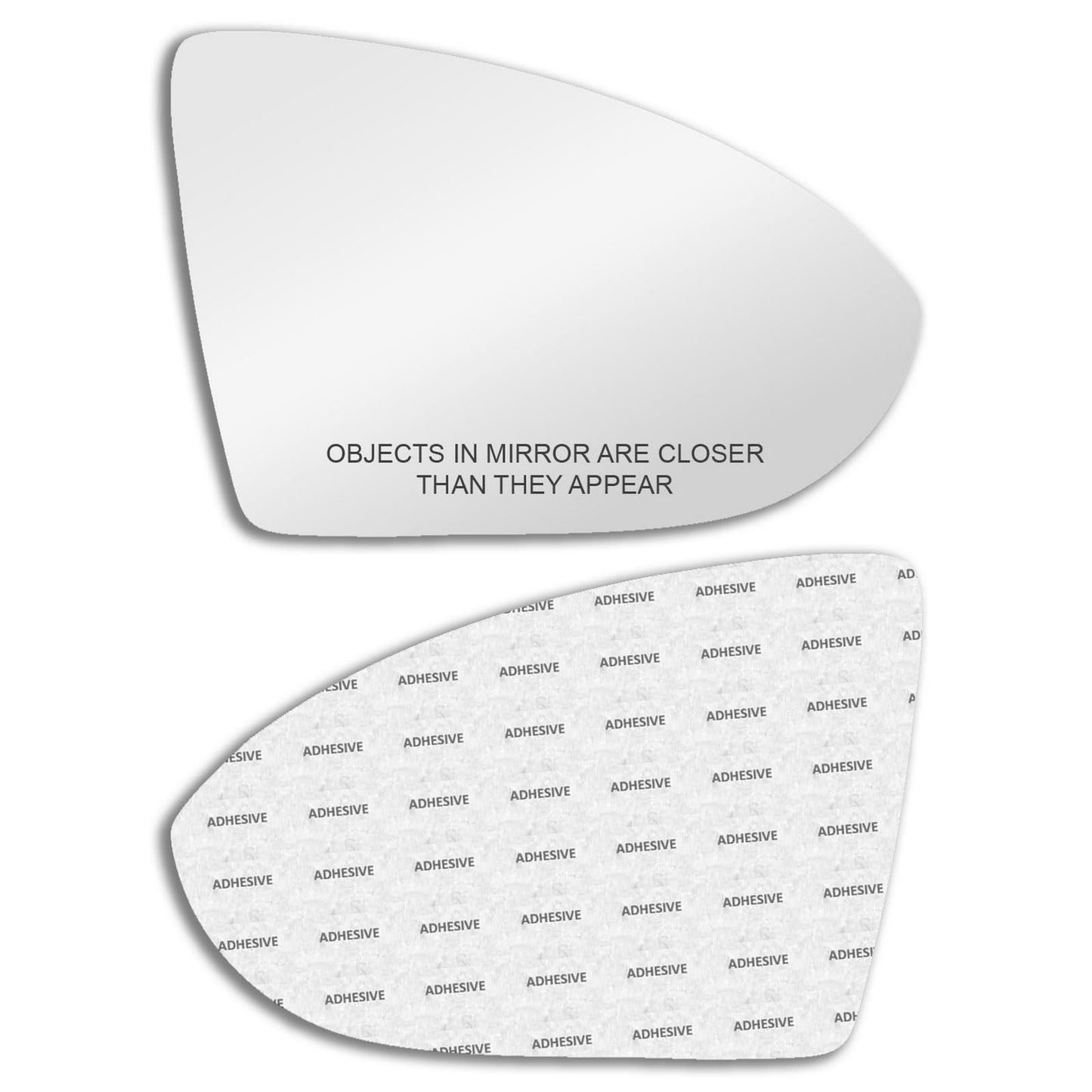 New Replacement Mirror Glass with Full Size Adhesive for Volkswagen | 2015 – 2024 Golf | 2019 – 2024 Jetta | 2015 – 2024 GTI | Passenger Side View Right RH