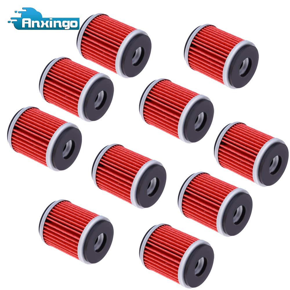 Vkinman 10Pcs 1S4-E3440-00 HF140 Oil Filters, Replacement for Yamaha YFZ450R 2009-2024 YZ450F WR250F WR450F 2009-2025, Replaces 38B-E3440-00 5D3-13440-00