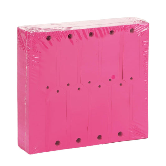 Self Locking Arrow Key Tags 1,000 Pcs - Size 4 1/2" x 3/4" Plastic Car Key Labels Arrow ID Tags | Key Identification Tags Self Lock for Car Dealer Supplies, Office Automotive Shops (Pink)