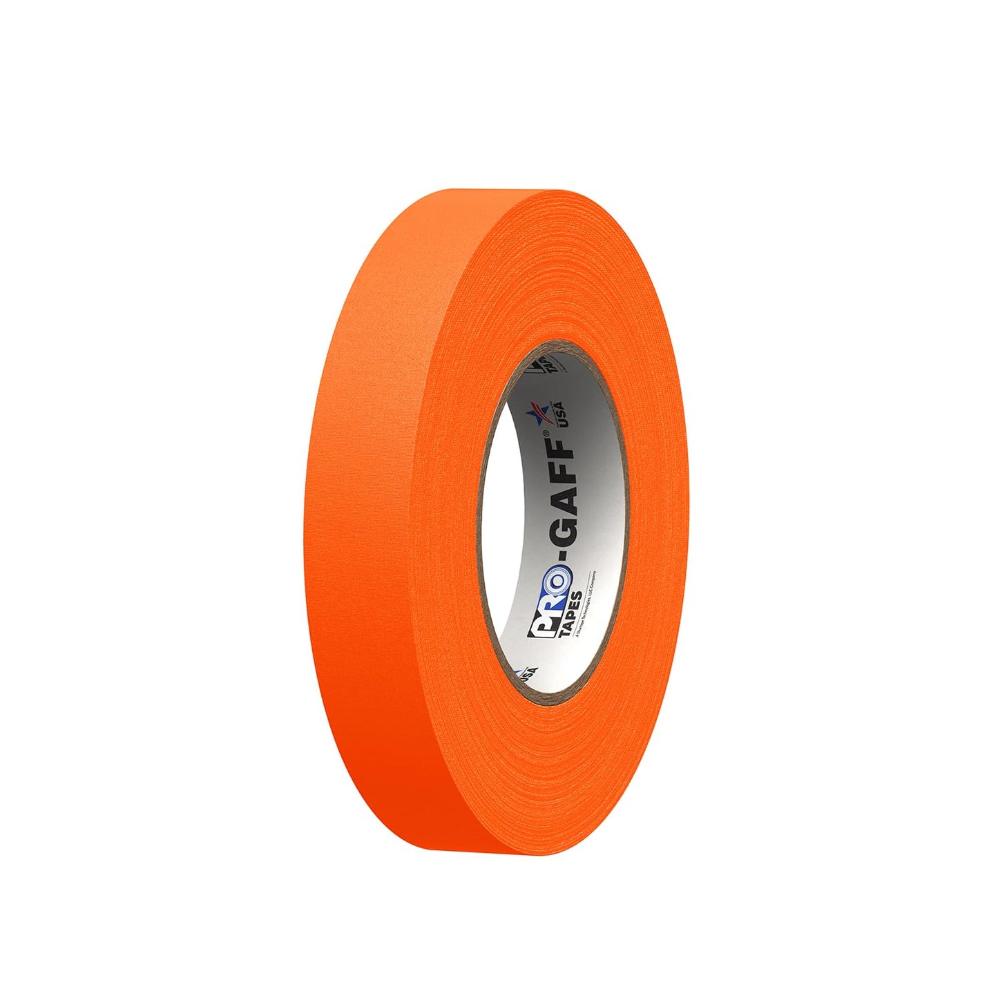 1" Width ProTapes Pro Gaff Premium Matte Cloth Gaffer's Tape with Rubber Adhesive, 50 yds Length x, Fluorescent Orange (Pack of 1)