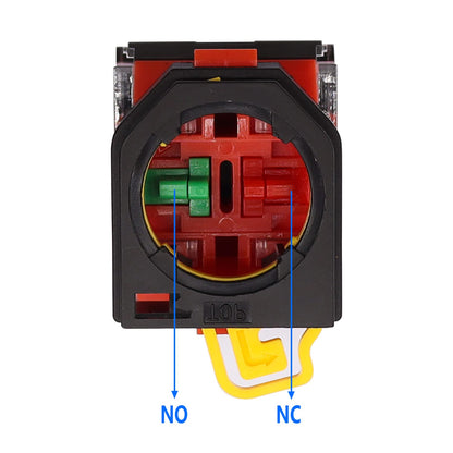 mxuteuk Momentary Push Button Switch Station Box Exit Button Switch ABS Weatherproof for Automatic Gate Openers One Button Exterior Opener LA36-11BN-G-BOX-W