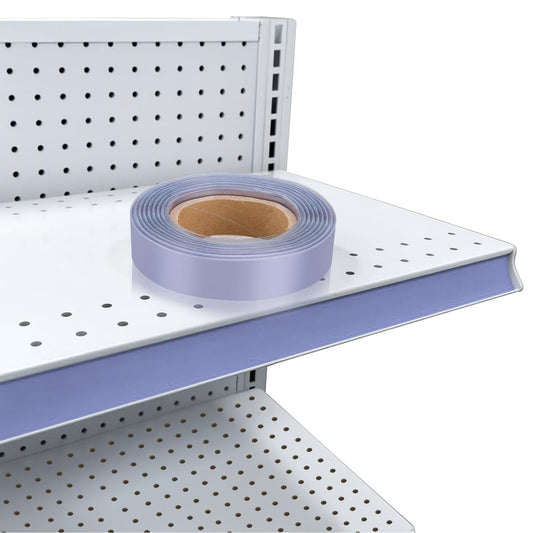 130Ft Retail Shelf Price Tags Label Shelf for Retail Store Gondola Shelving Label Holder Strips Clear