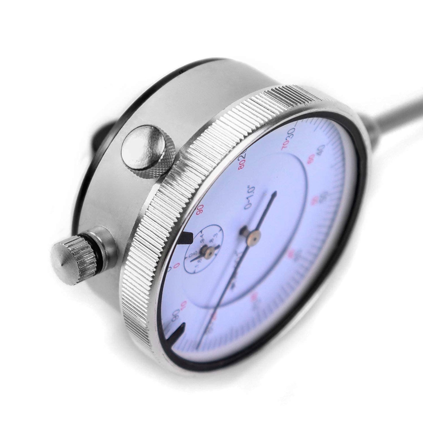 QWORK Dial Indicator, 0-1" Measurement Gauge Stainless Steel and 0.001" Precision, with Locking Screw