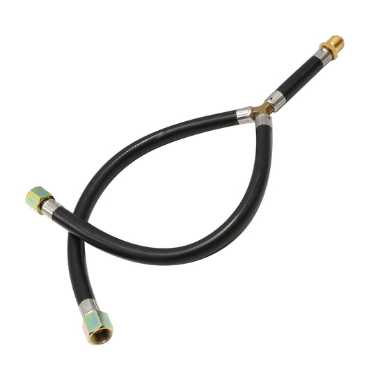 Vkinman 3/8" Flare Gas Barbecue Grill Extension Connection Flexible Hose Y-Splitter Hose Assemly Parts Inlet Pipe for BBQ Stove
