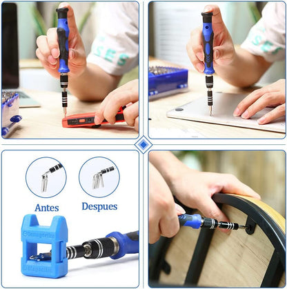 Pardarsey 170 in 1 Multifunction Precision Screwdriver Kit Magnetic Driver Kit with Flexible Shaft, Extension Rod Compatible for Mobile Phone, Game Console, Tablet, Recreational Machines