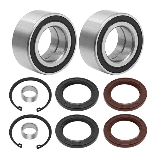 91051-HC5-003 Front Wheel Bearings & Seals Circlip Dust Seal Replacement for Honda Fourtrax 300 TRX300FW 4x4 1988 1990-2000，Replaces for 91209-HN2-003,91263-HA7-771, 94520-50000
