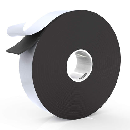 LLPT Foam Insulation Tape 2 Inches x 50 Feet Closed Cell Foam Rubber for Door Window Weatherstrip Outdoor Indoor Residue Free Weatherproof Adhesive(EFT250)