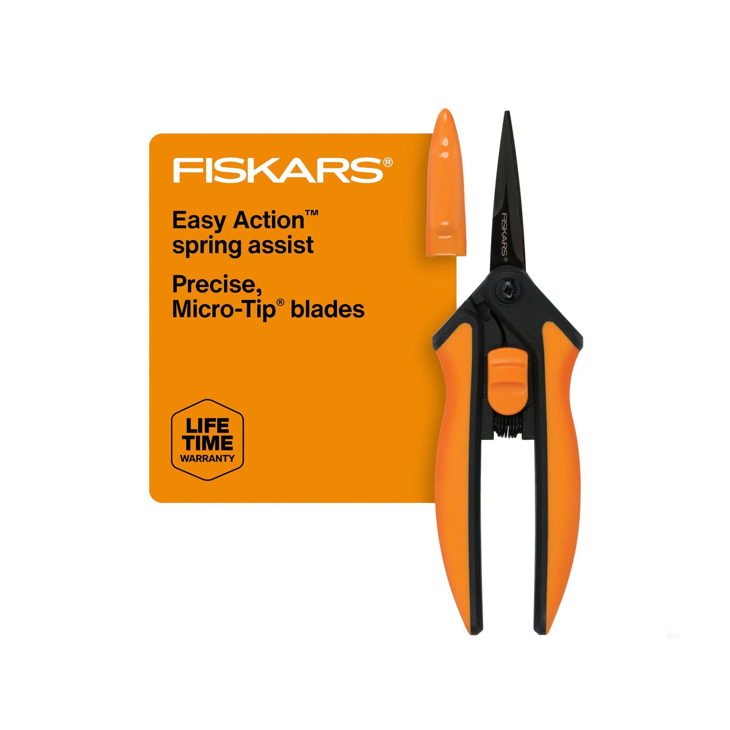 Fiskars Non-Stick Softgrip Micro-Tip Pruning Snip