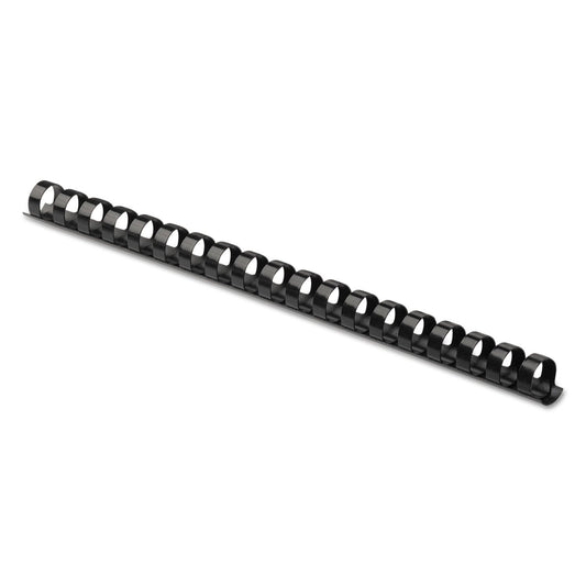 Fellowes Plastic Combs -5/8", 120 Sheets, Black, 100 Pack 5232401