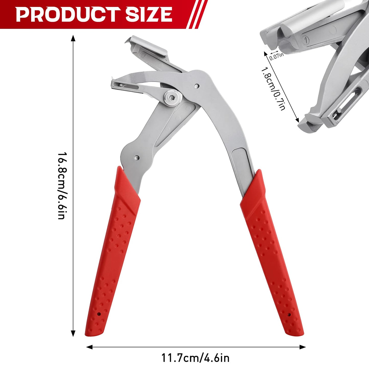 Car Clip Pliers Automotive, Labor-Saving Clip Removal Tool for Damage-Free Disassembly Panel Removal, Precision Panel Clip Pliers for Versatile Automotive Fasteners