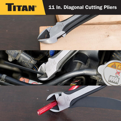 Titan 60780 11-Inch Diagonal Cutting Pliers