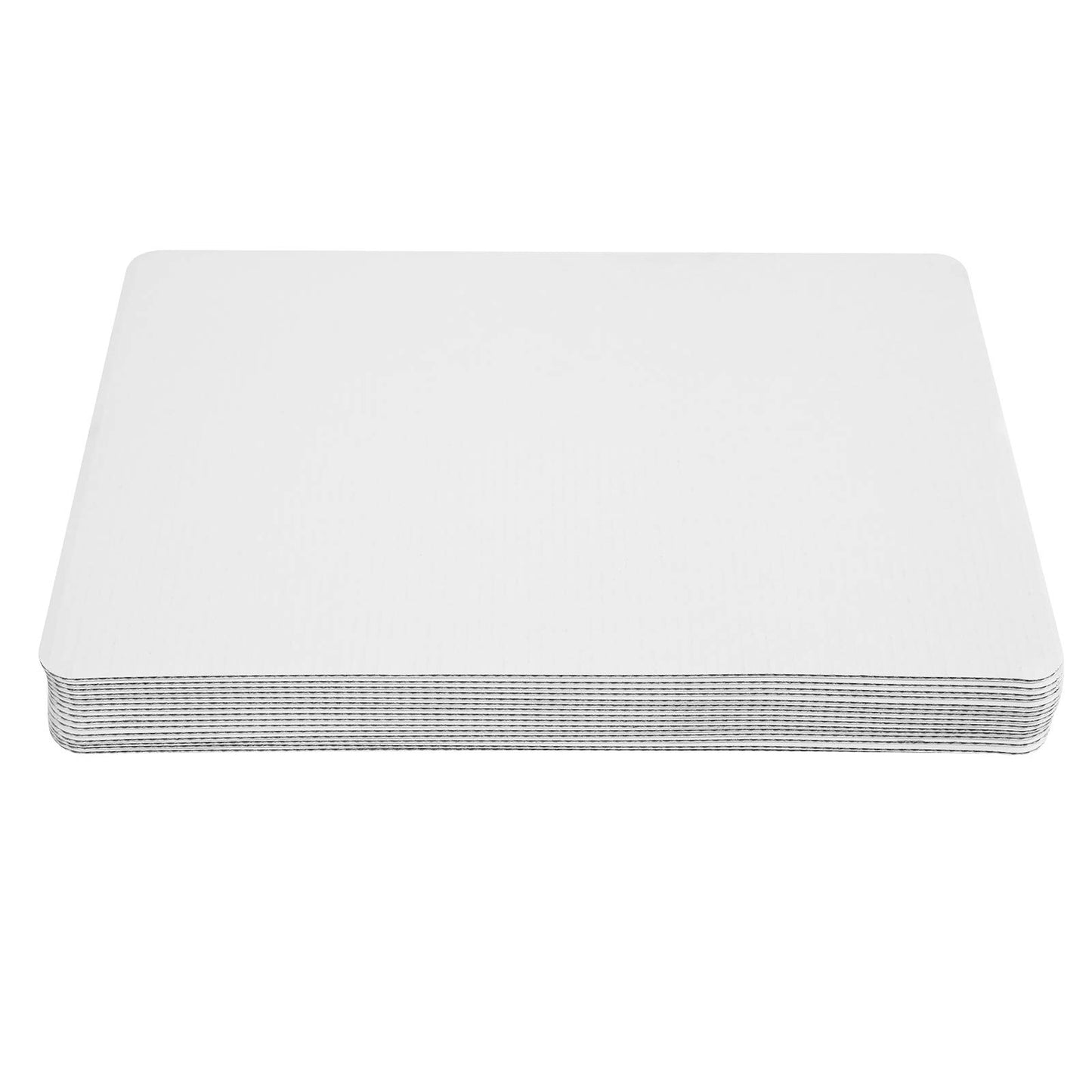 Pack of 15 White Quarter Cake Sheet 13.75” x 9.75” Cake Board Sturdy Rectangle Greaseproof Pad Full 15 Pk Boards