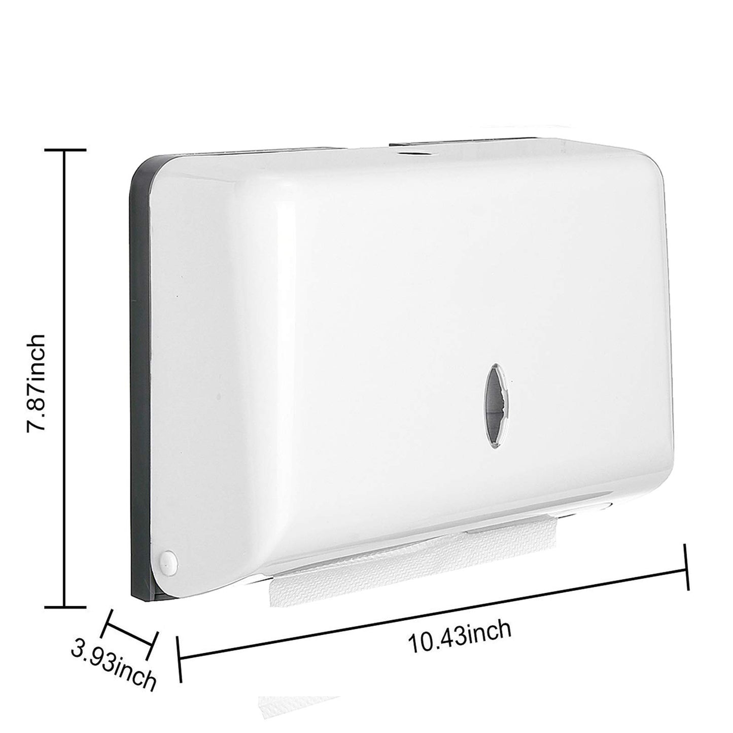 Paper Towel Dispensers, Commercial Toilet Tissue Dispensers Wall Mount Paper Towel Holder Multifold/C-Fold Paper Towel Dispenser for Kitchen and Restroom Decor (White)