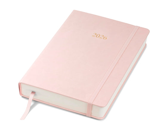 Wykeham's Executive 2026 Daily Journal Planner – Canadian Public Holidays & Format – Customisation Available (Rose, 8.5"×5.5")